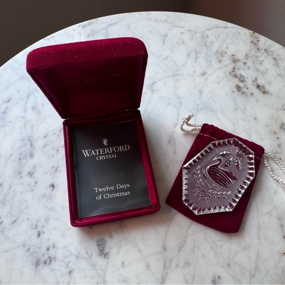 Waterford Other - Waterford Crystal 12 Days Of Christmas VTG Etched Glass Ornament